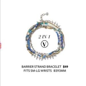 Stella and Dot 2 in 1 barrier strand bracelet